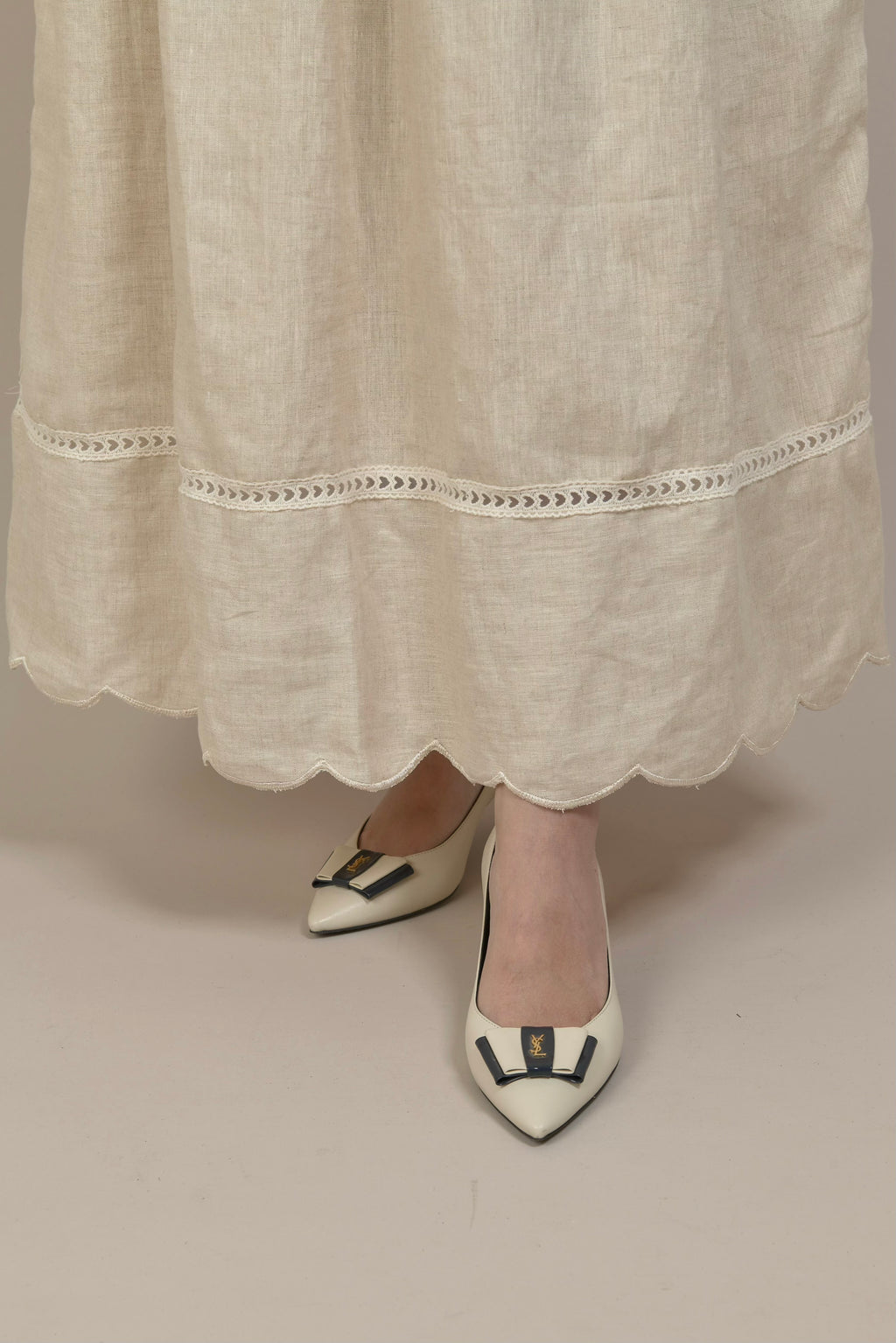 SCALLOP LINO SKIRT - BUNGA KOBIS