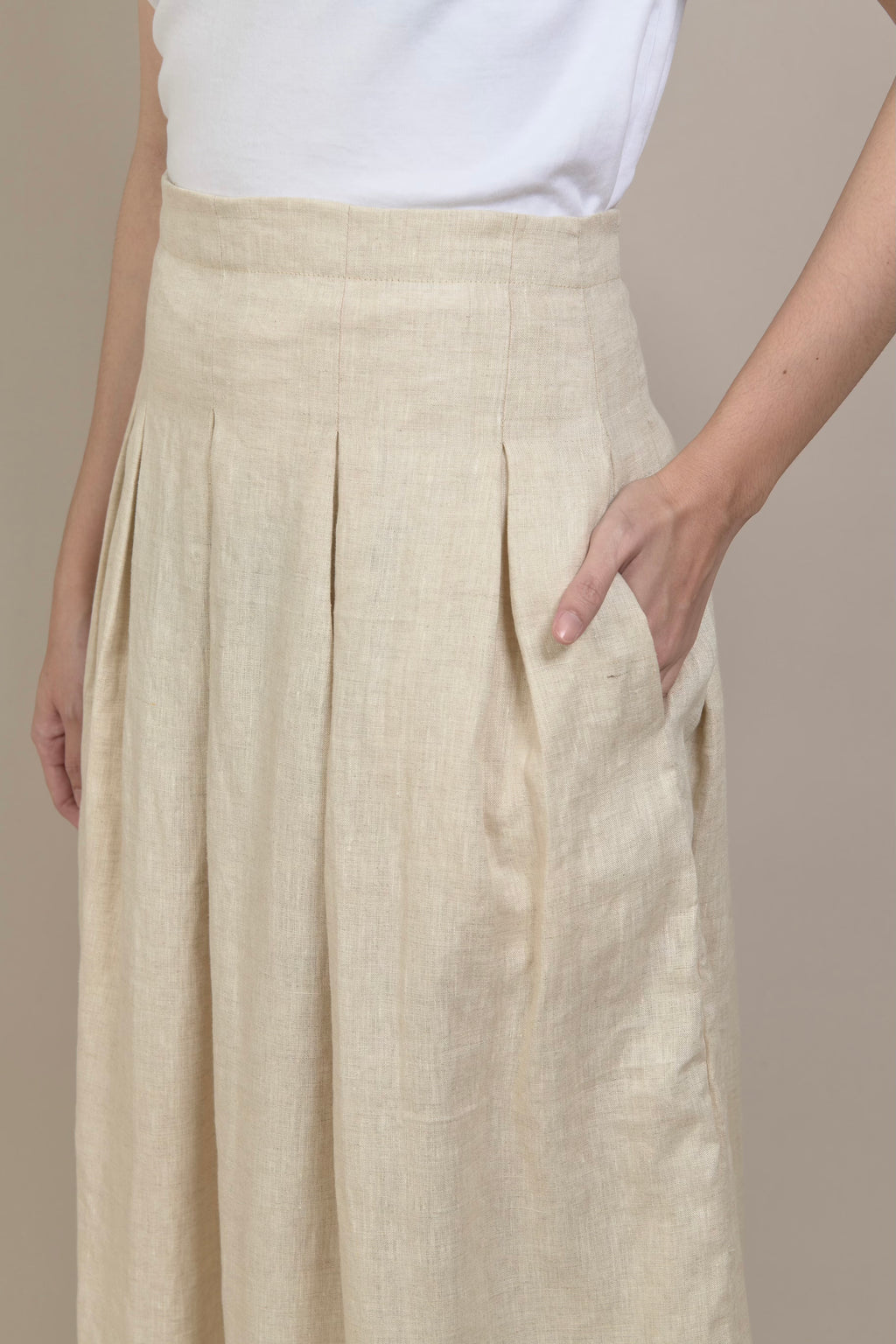 SCALLOP LINO SKIRT - BUNGA KOBIS